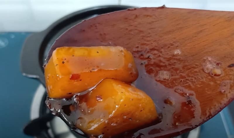 đu đủ kho chay