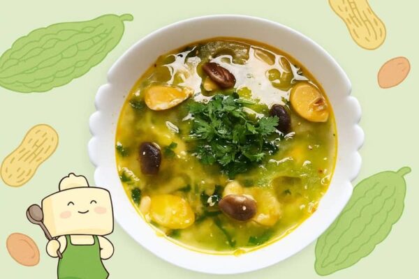 cách nấu canh khổ qua cắt lát