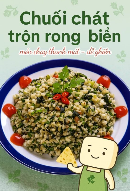 cách làm món hến trộn chay