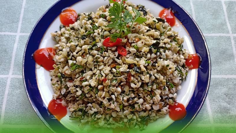 cách làm món hến trộn chay