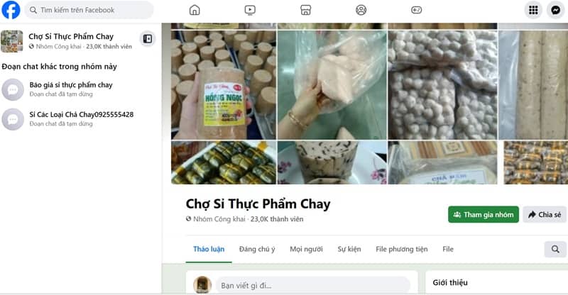 Tìm nguồn sỉ thực phẩm chay