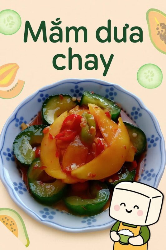 cách làm dưa mắm chay