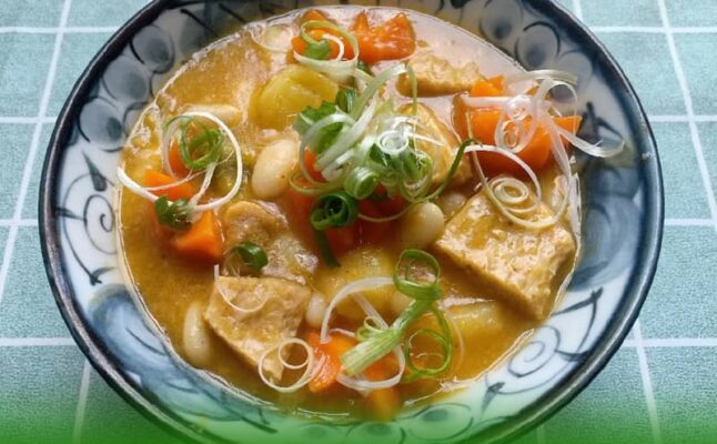 sườn non chay nấu canh