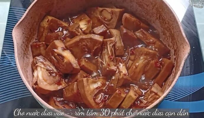 Cách làm mít non kho nước dừa Cách làm mít non kho nước dừa