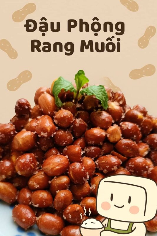 cách làm đậu phộng rang muối